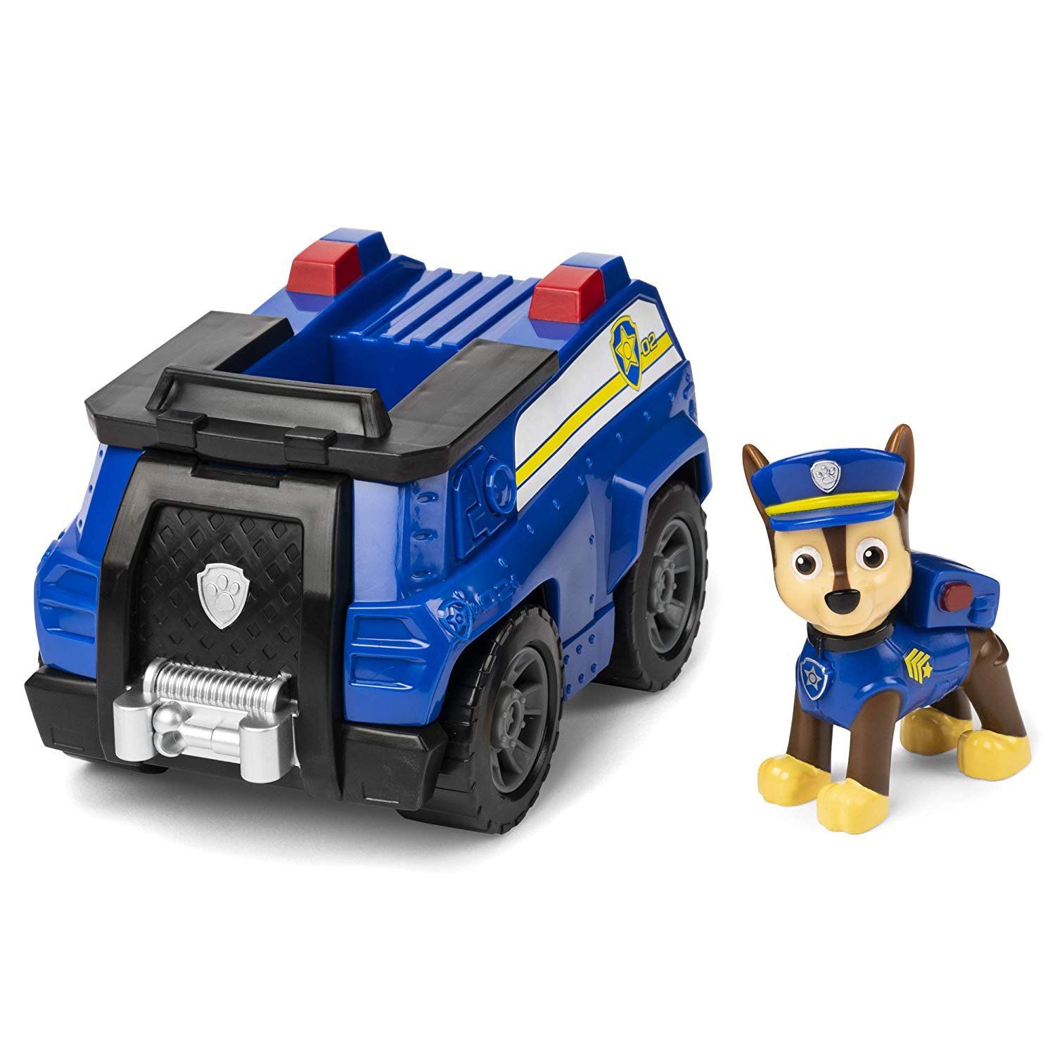 Chase’s Patrol Cruiser Vehicle.2 Paw Patrol Figura Chase con Vehículo Crucero Policial Patrulla Canina - Imagen 1