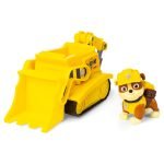 Paw Patrol Rubble Vehículo Básico Bulldozer Y Figura Juguete