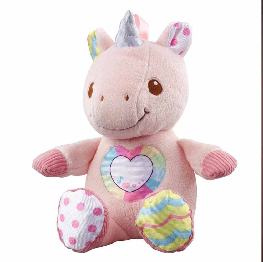 VTEIntUniNADes.1.jpg Peluche Unicornio Sonido y Luz Bebe Niña Rosa Interactivo - Imagen 1