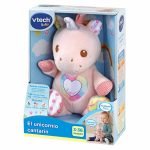 Peluche Unicornio Sonido y Luz Bebe Niña Rosa Interactivo - Imagen 4