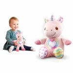 Peluche Unicornio Sonido y Luz Bebe Niña Rosa Interactivo - Imagen 5