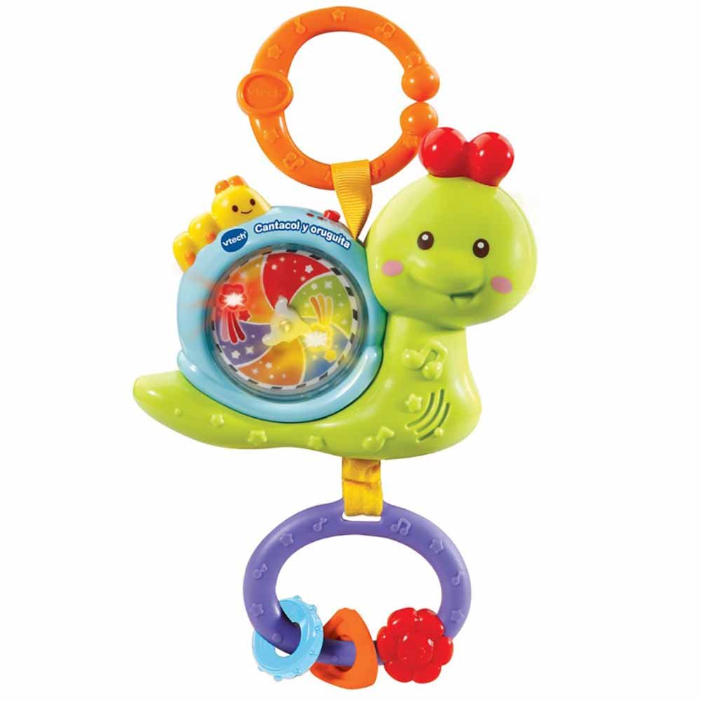 VTESonCanNADes.1.jpg Sonajero Vtech Caracol Oruguita Colorido con Sonido Luz Bebé - Imagen 1